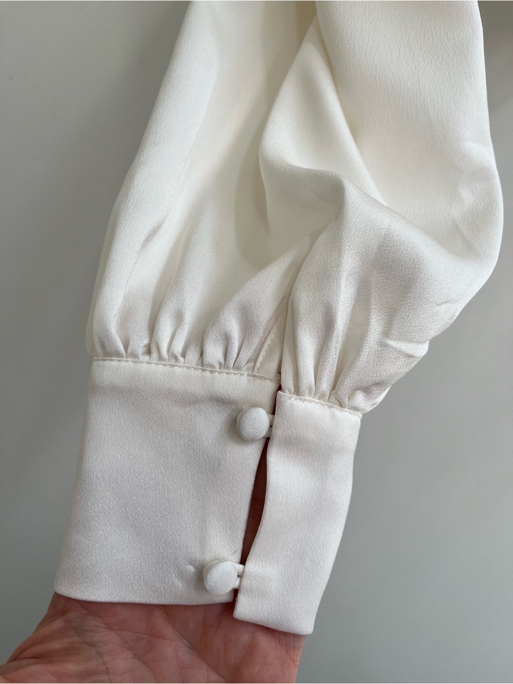 For Love and Lemons Carina blouse off white satin milkmaid corset Victorian S - Picture 9 of 11